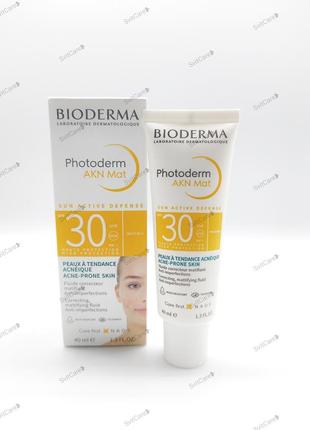 Bioderma photoderm akn mat spf 30 matifying 40 мл