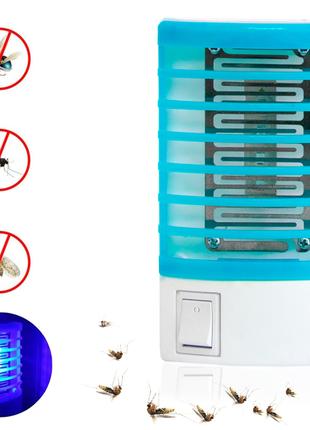 Уничтожитель насекомых "Mosquito small night lamp" Голубой, ан...