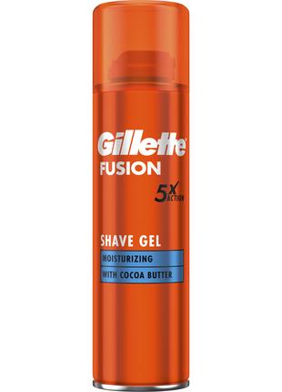 Гель для гоління Gillette Fusion Зволоження 200 мл