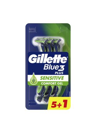 Бритва одноразовая Gillette Blue 3 Plus Sensitive 6 шт.