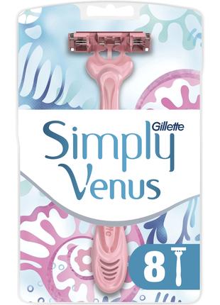 Бритва одноразовая Gillette Simply Venus 3 8 шт.