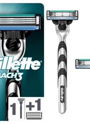 Бритва Gillette Mach3 с 2 сменными картриджами