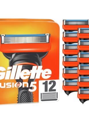 Змінні касети (5 лез PowerGlide) Gillette Fusion 12 шт.