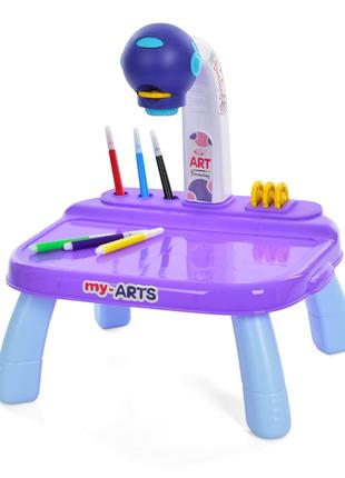 Проектор детский, столик для рисования 628-119a с фломастерами...