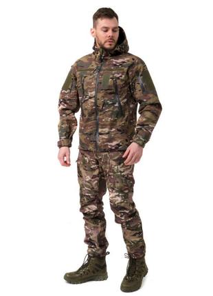 Куртка та штани SoftShell тактичні мультикам військові армійські