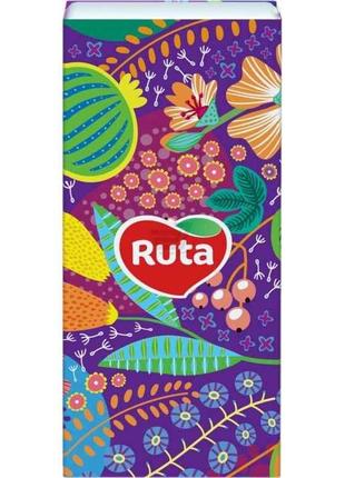 Хустинки паперові 10шт Classic 10пач 3шар Без аромату ТМ Ruta