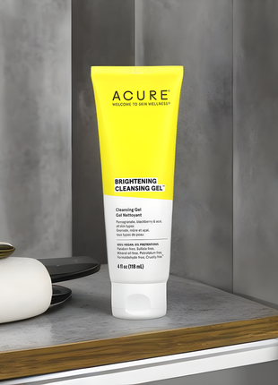 Acure, очищувальний гель для покращення кольору шкіри, 118 мл
