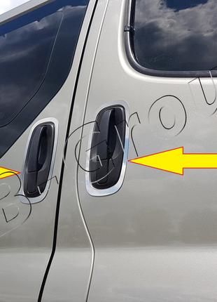 Окантовка дверних ручок метал нержавіюча сталь для Renault Tra...