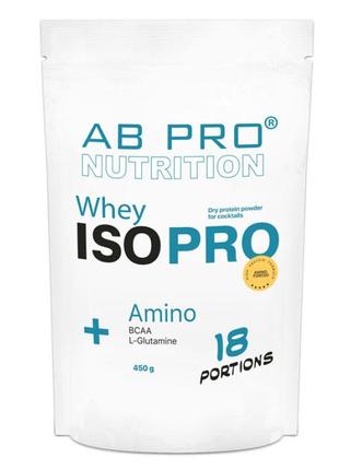 Протеин AB Pro Iso Pro Whey+Amino, 450 грамм Ваниль