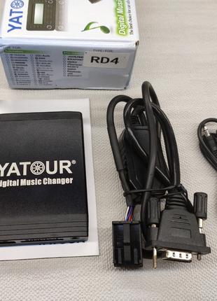 Aux, USB адаптер Yatour для Peugeot, Citroen