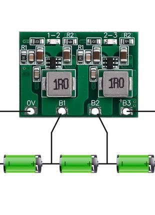 Активный балансир для 3S Li-Ion, LiFePO4 аккумуляторов 1,3А