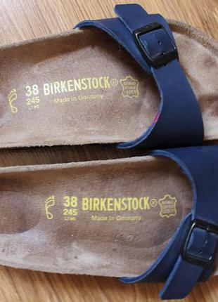 Немецкие легендарные кожаные шлепанцы летний вариант birkenstock