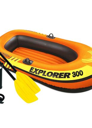 Двомісний надувний човен Intex 58332 Explorer 300 Set, 211 х 1...