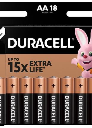 Батарейки DURACELL LR06/MN1500 AA 1.5V уп. 18 шт 36331