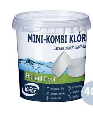 Таблетки для басейну MINI "Комбі хлор 3 в 1" Kerex 80008, 400 ...
