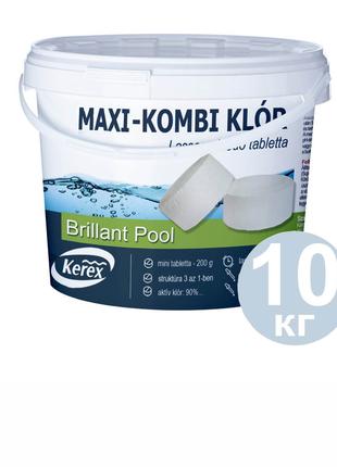 Таблетки для басейну MAX «Комбі хлор 3 в 1» Kerex 80036, 10 кг...