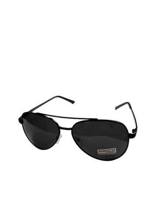 Сонцезахисні окуляри чорні авіатори чоловічі пляжні
