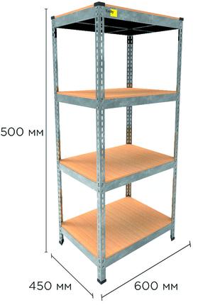 Металлический стеллаж MRL-1500 ( 600x450) оцинкованный