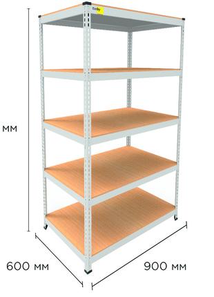 Металлический стеллаж MRL-1800 ( 900x600) белый