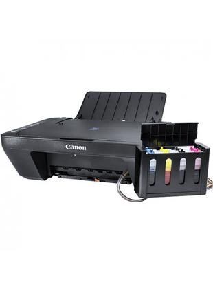 МФУ CANON E414 + СНПЧ Черный цветной 3в1 принтер сканер копир