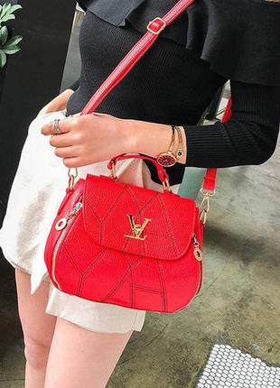 Женская стильная, модная сумка красный