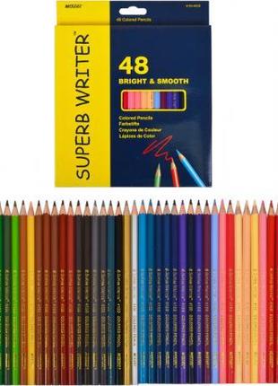 Карандаши цветные 48 цветов "MARCO" Superb Writer 4100-48CB