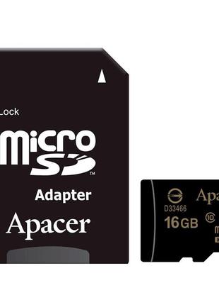 Картка пам'яті microSDHC 16Gb Apacer (UHS-1) + Adapter SD