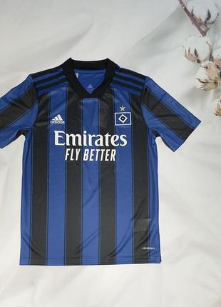 Футболка футбольна hamburg jersey 2021 adidas gt7046 11-12 рок...