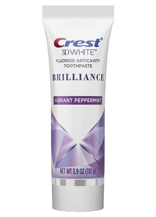 Зубная паста crest 3d white brilliance  отбеливающая 110 g