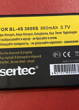 Акумуляторна батарея BL-4S нового покоління для Nokia
2680s,36...