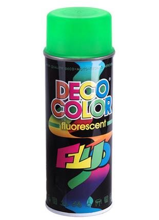 Deco Color Краска аэроз. 400ml Decoration флуоресцентная/зелён...