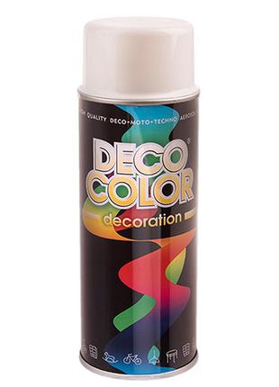 Deco Color Фарба аероз. 400ml Decoration/білий глянець (RAL901...