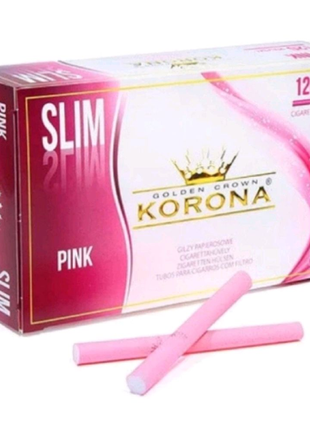 Гильзы для сигарет Korona slim pink 120шт(розовый)