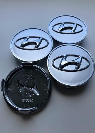 Колпачки заглушки на литые диски Хюндай Hyundai 60мм, 52960-3K...