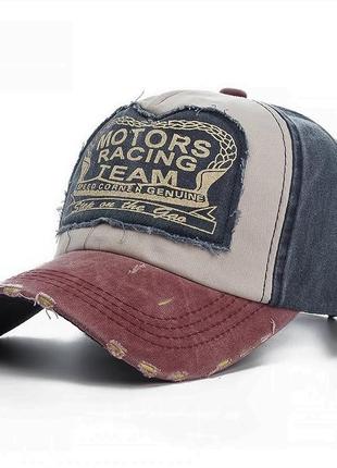 Бейсболка кепка motors racing team винтаж