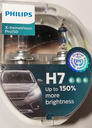 Лампа H7 55W 12V PX26d X-Treme Vision+150% (Philips) 12972XV-S...