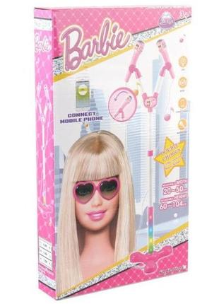 Детский Микрофон на Стойке для Девочки Barbie