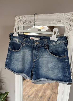 Стильні джинсові шорти levi’s  для підлітка дівчачі шорти levi...