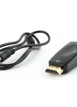 Переходник HDMI в VGA и стерео-аудио Cablexpert (AB-HDMI-VGA-02)