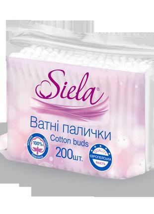 Siela ват. пал. №200 п/е (s) 200 шт