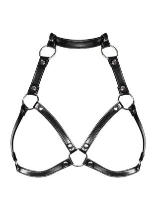 Портупея на грудь Obsessive A740 harness black O/S, искусствен...