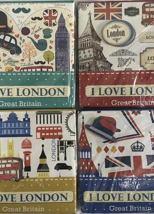 Блокнот "I Love London" 70 листов, 8*8см