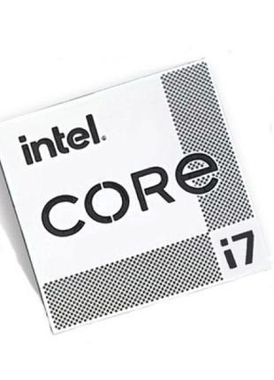 Наклейка Intel Core i7 11th Gen Silver Chrome (metal)
