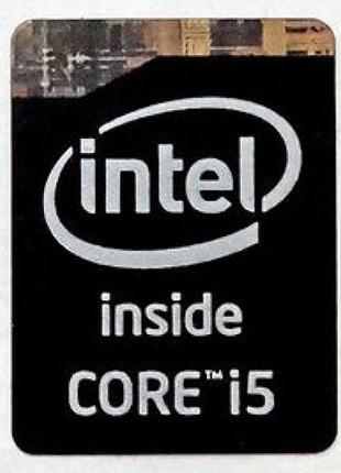 Наклейка Intel Core i5 4-го покоління black