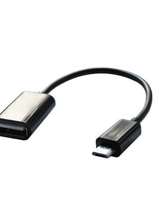 Кабель Grand-X USB A (F) - microUSB OTG Black (GXOTG2)