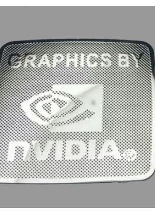 Наклейка Graphics by NVIDIA Silver Chrome (metal)