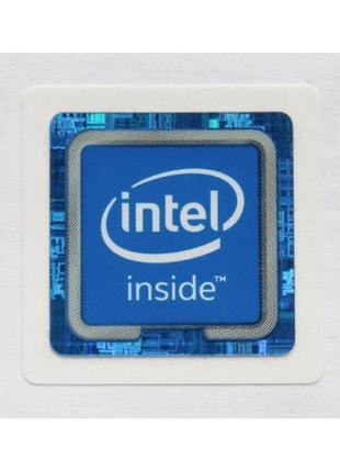 Наклейка Intel Inside blue new 1,8x1,8