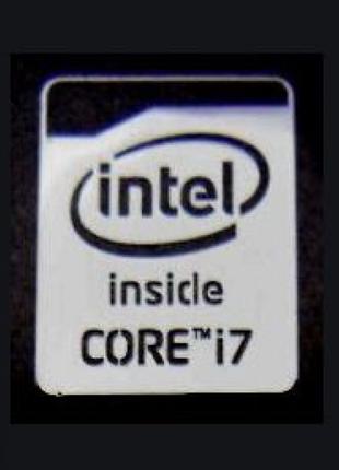 Наклейка Intel Core i7 Silver Chrome (metal)