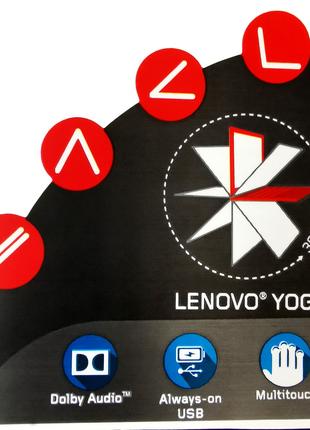 Наклейка для ноутбука Lenovo YOGA 70x75mm