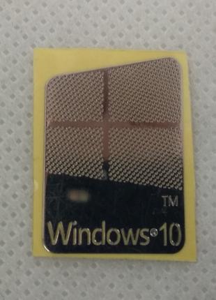 Наклейка Windows 10 Metal 1,5x2,3cm